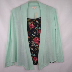 2 Pc Set - Cardigan & Camisole Size: L